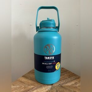 Takeya 64 fl oz Newman Signature Pickleball Teal Insulated Thermos